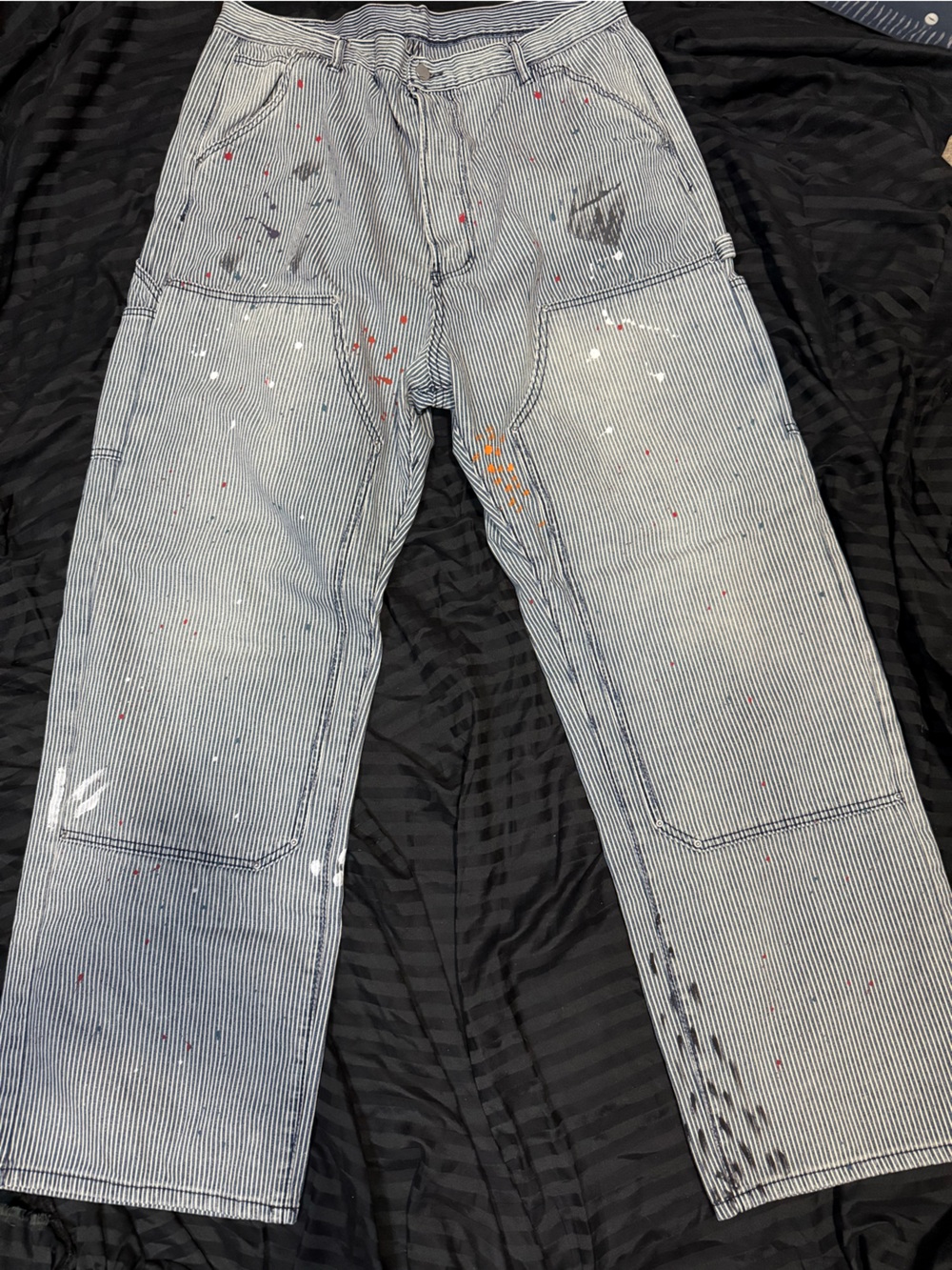 MNML Hickory Stripe Painter Carpenter Pants